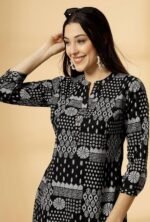 Women's Cotton Printed Short Regular Kurti - Image 2