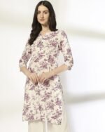 Women Floral Print Straight Kurta