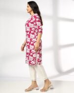 Women Printed Straight Kurta - Image 5