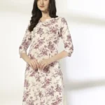 Women Floral Print Straight Kurta