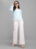 Baby Blue Women's Tops - Image 2